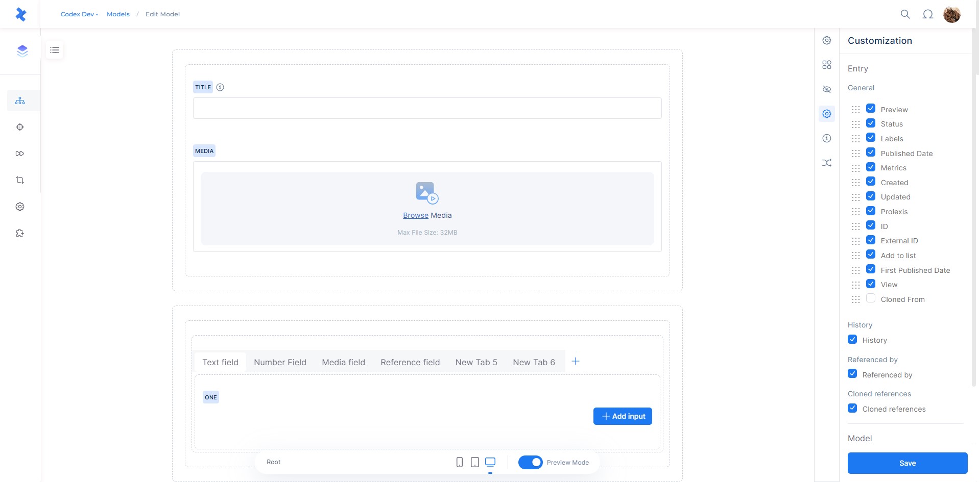 Plugin entry sidebar in models in Codex Admin